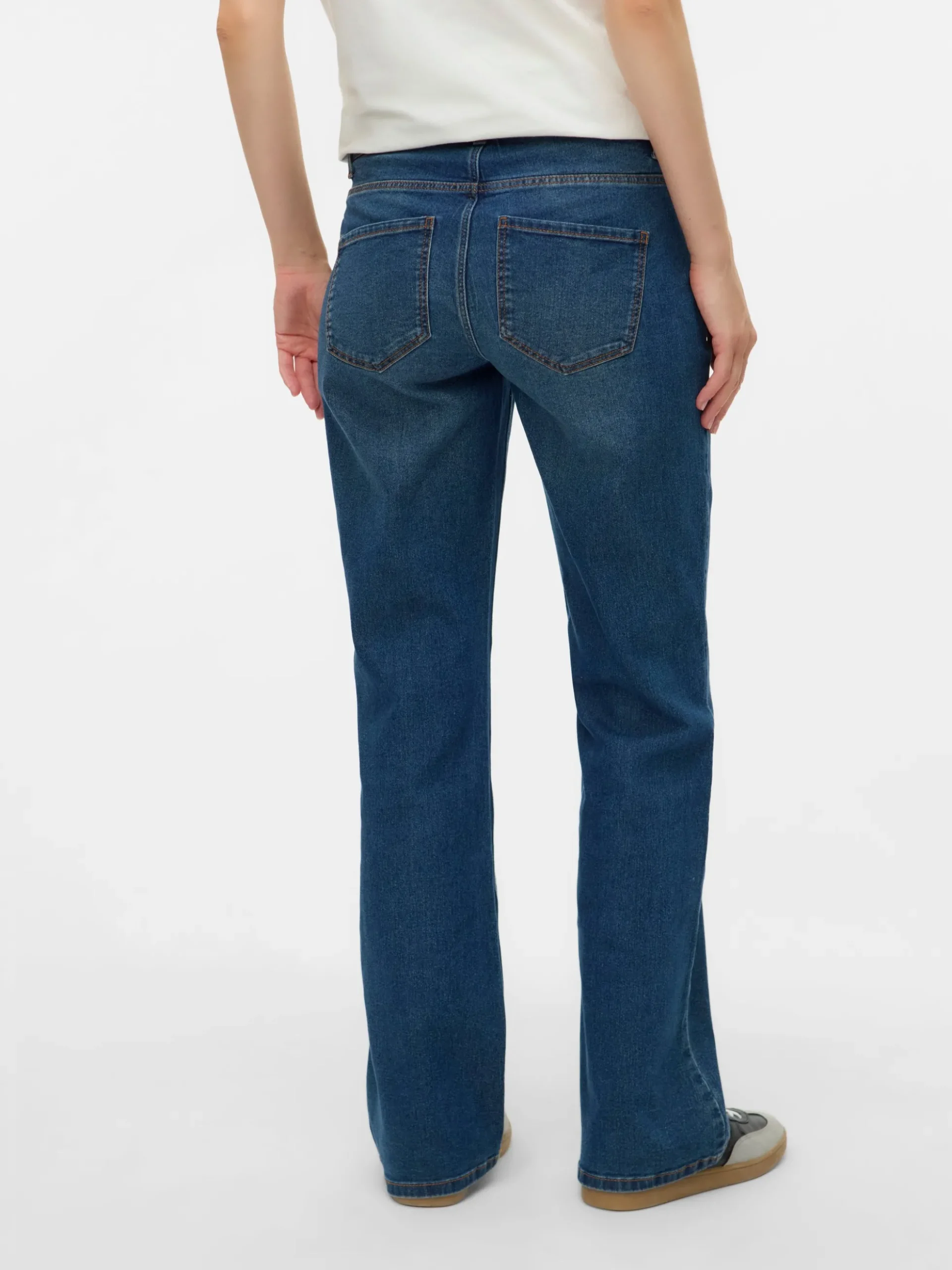 Ausgestellt Mittlere Taille Ausgestellt Jeans