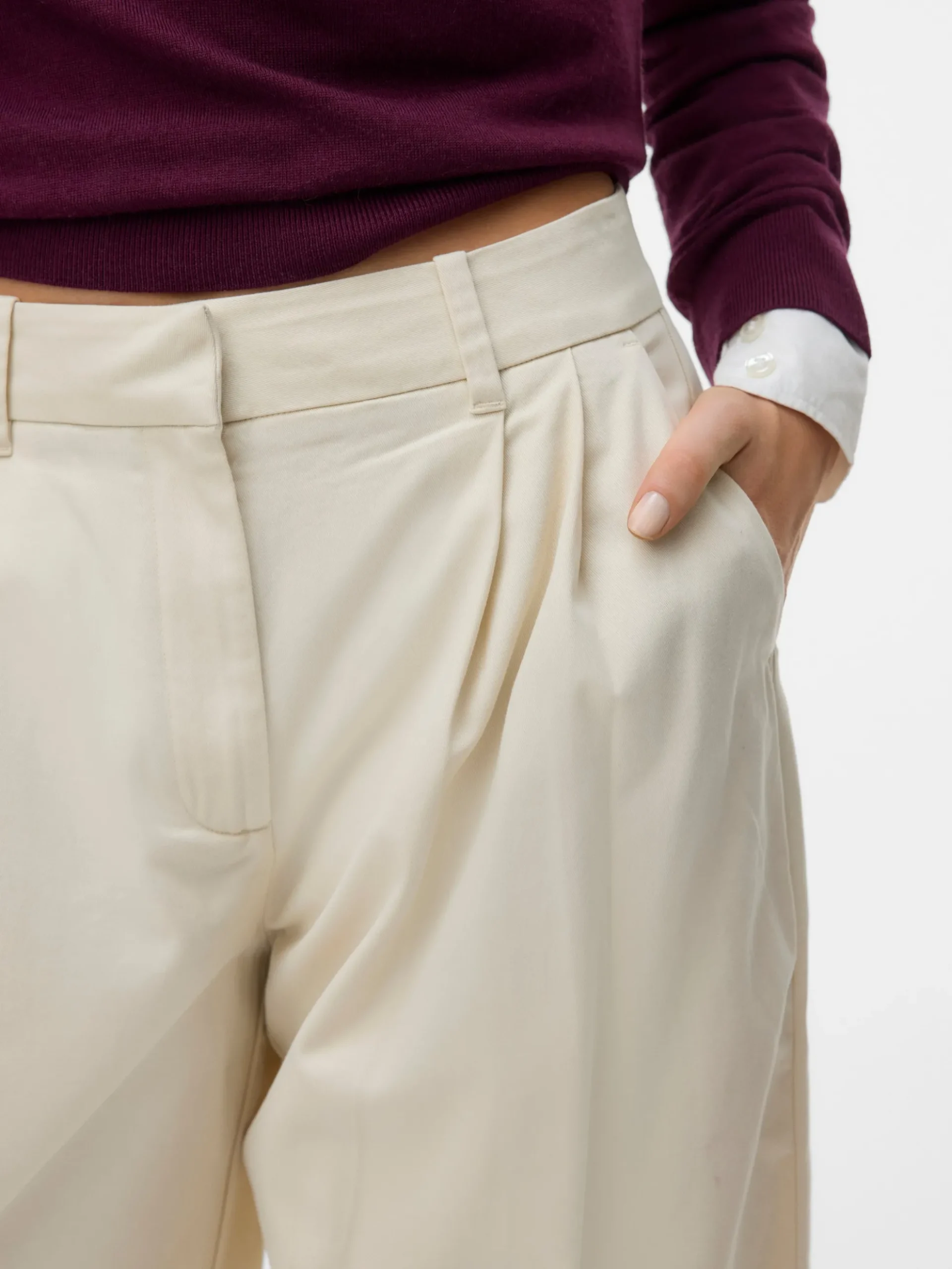 AWCARLEY Hohe Taille Hose