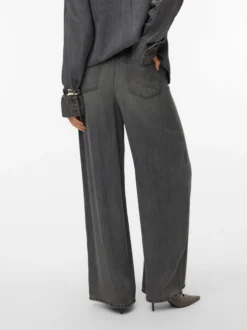 AWELINA Hohe Taille Weiter Beinschnitt Jeans