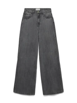 AWELINA Hohe Taille Weiter Beinschnitt Jeans