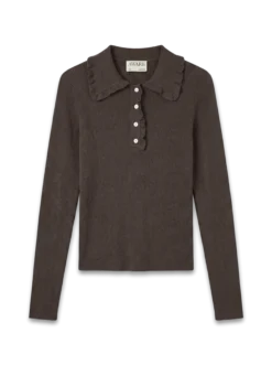 AWELLA Gestricktes Poloshirt