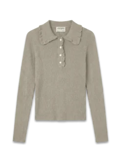 AWELLA Gestricktes Poloshirt