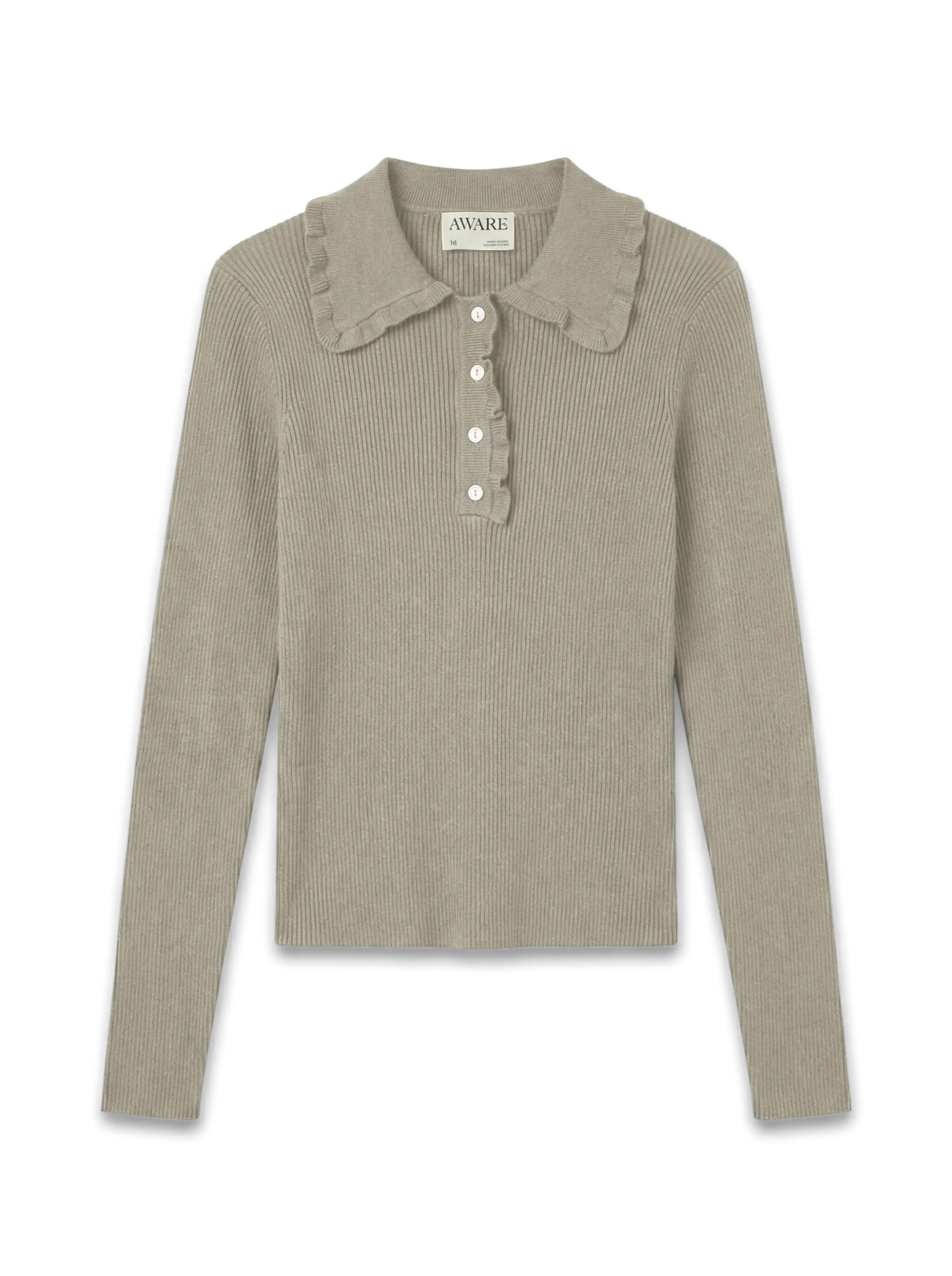 AWELLA Gestricktes Poloshirt
