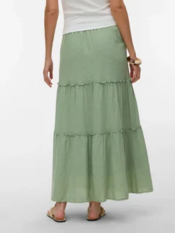 AWKEELEY Hohe Taille Langer Rock