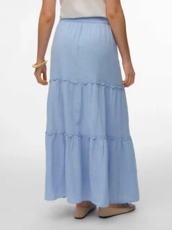 AWKEELEY Hohe Taille Langer Rock