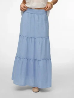 AWKEELEY Hohe Taille Langer Rock