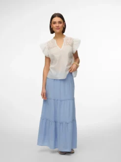 AWKEELEY Hohe Taille Langer Rock