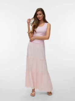 AWKEELEY Hohe Taille Langer Rock