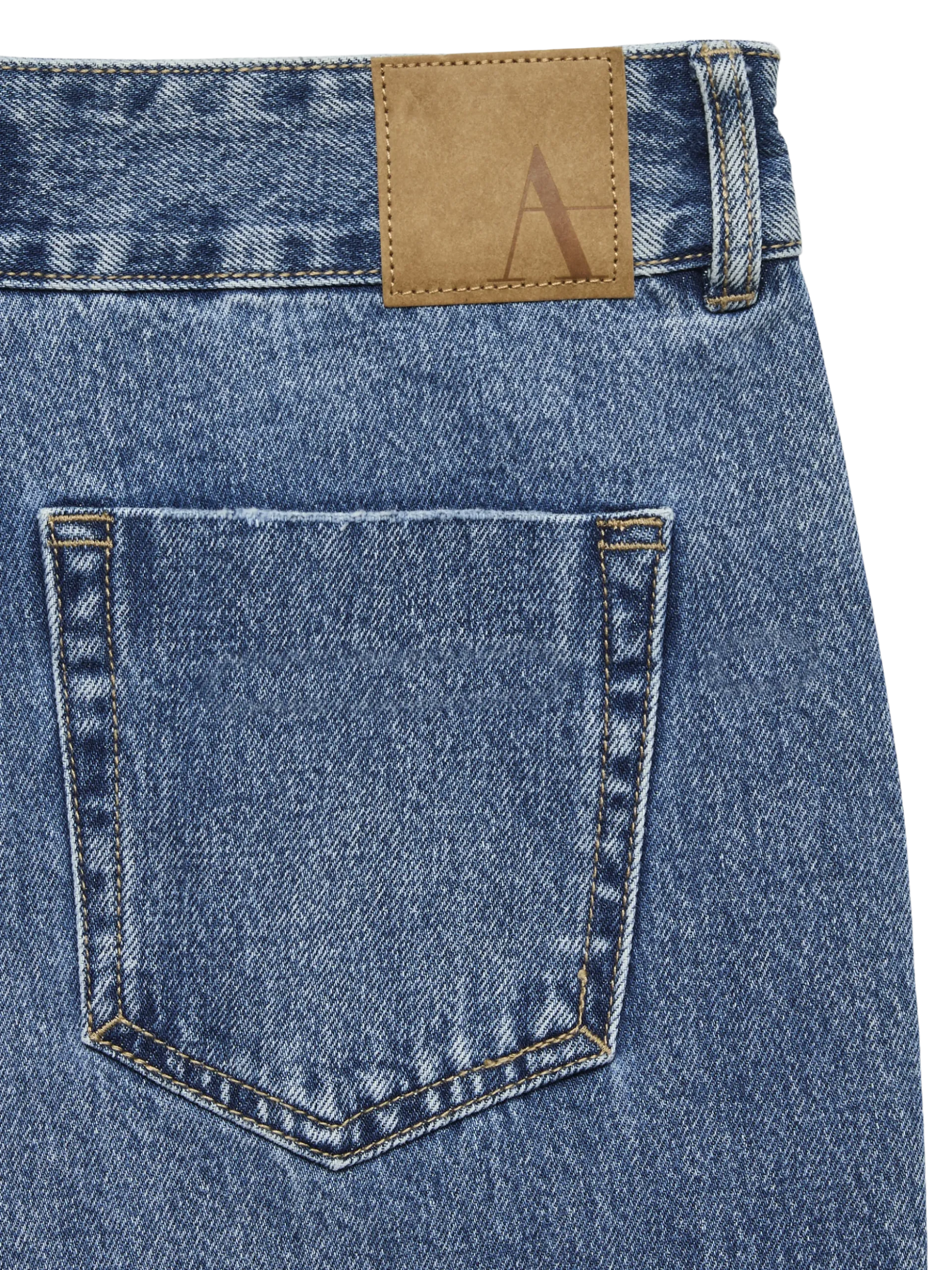 AWRENA Mid Rise Weiter Beinschnitt Jeans