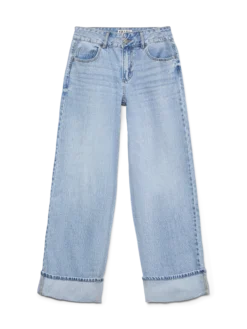 AWRENA Mid Rise Weiter Beinschnitt Jeans