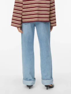 AWRENA Mid Rise Weiter Beinschnitt Jeans