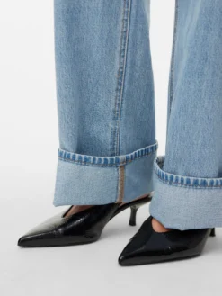 AWRENA Mid Rise Weiter Beinschnitt Jeans