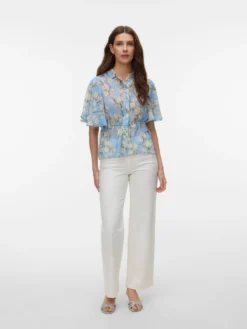 AWRENA Mid Rise Weiter Beinschnitt Jeans