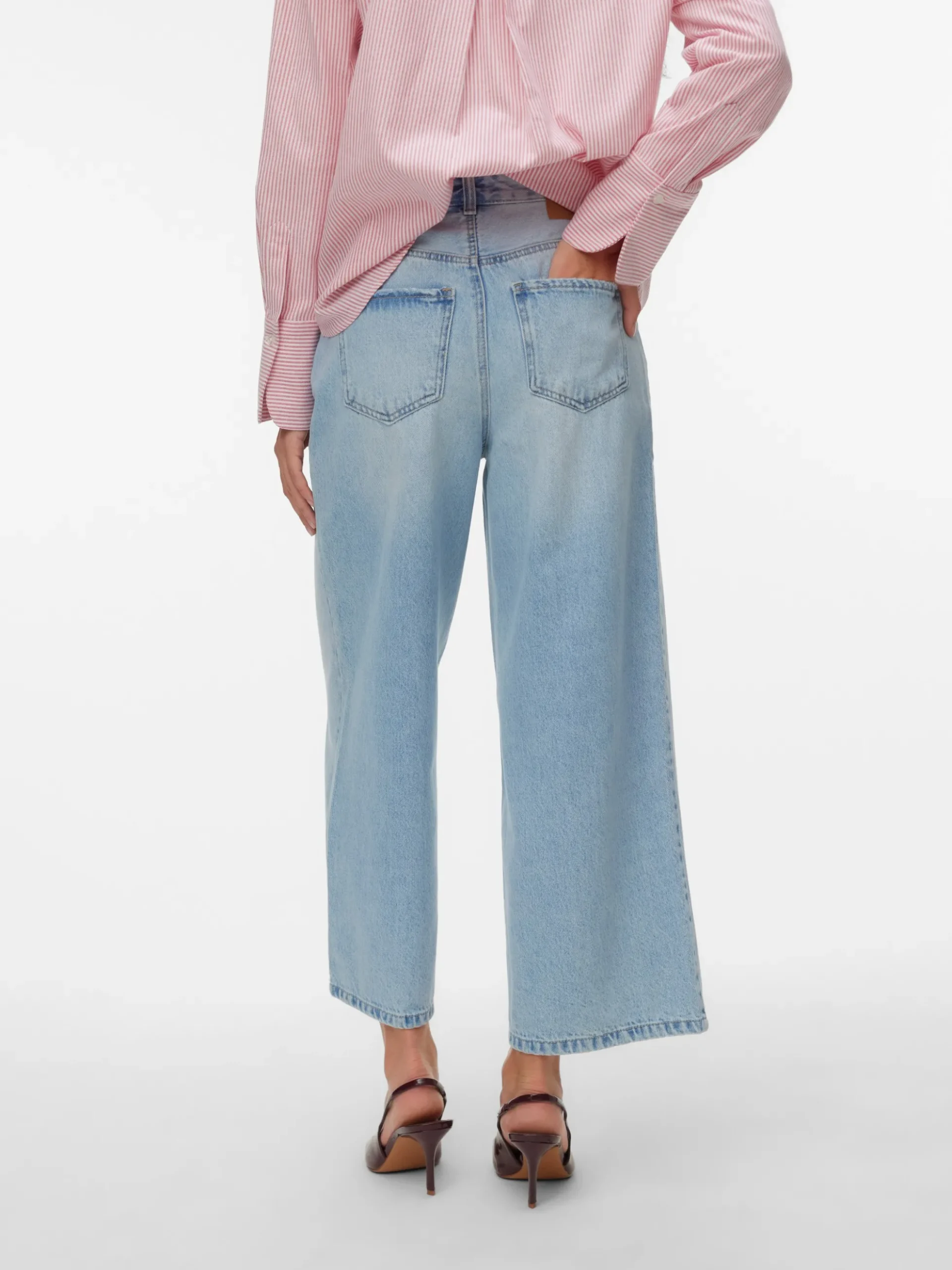 AWSIENNA Hohe Taille Verkürzt Jeans