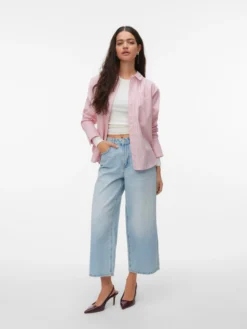 AWSIENNA Hohe Taille Verkürzt Jeans