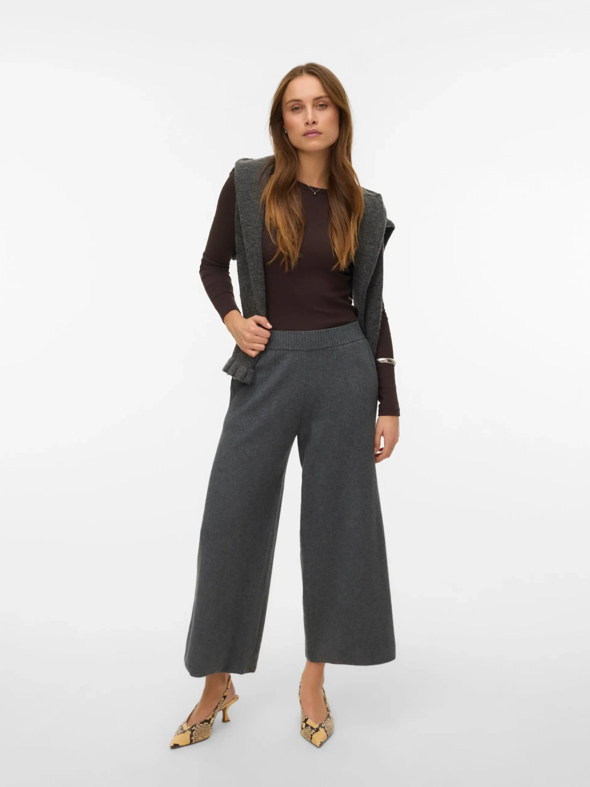 AWUKNO Mittlere Taille Hose