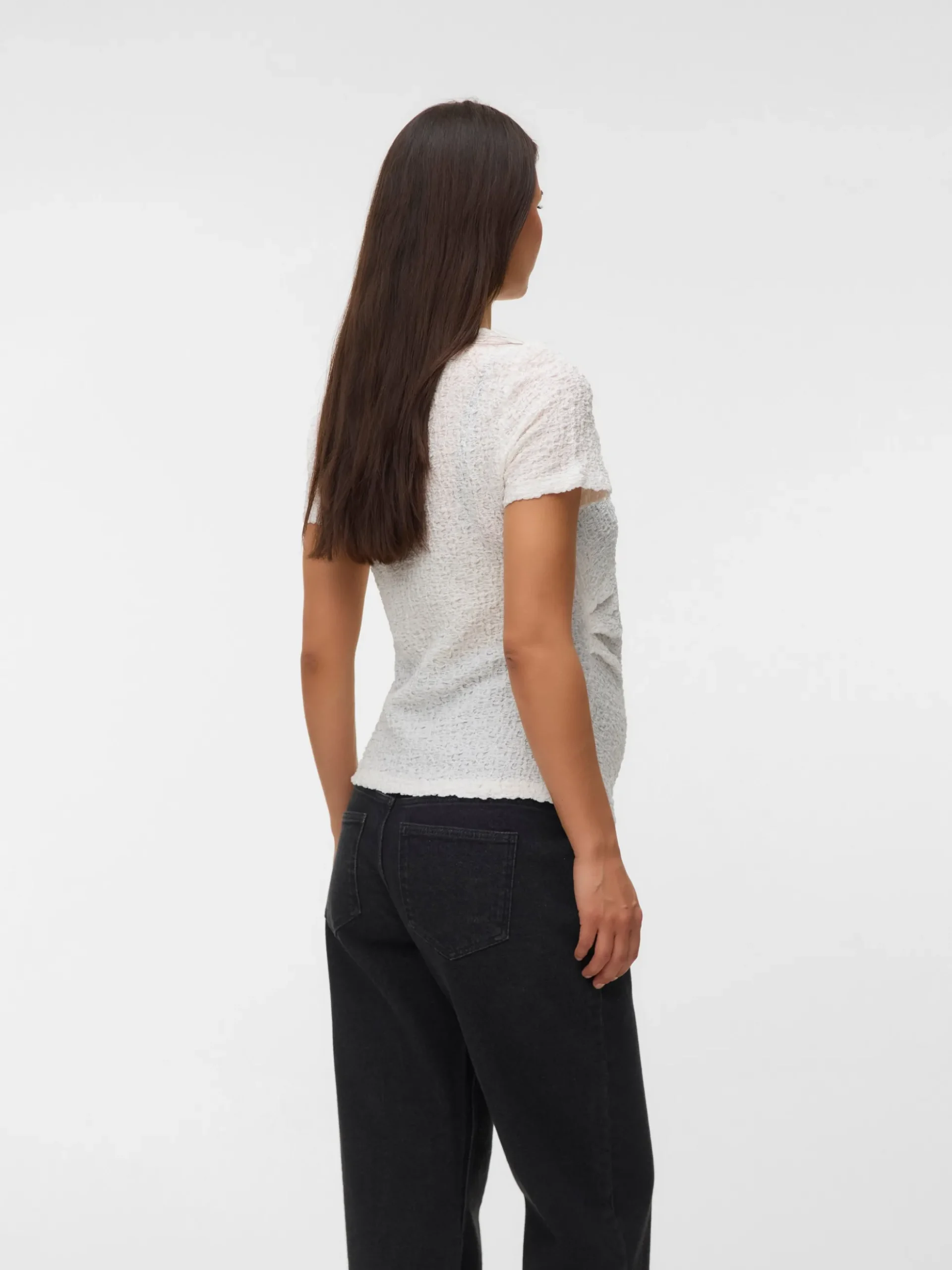 Enger Schnitt Rundhals Top