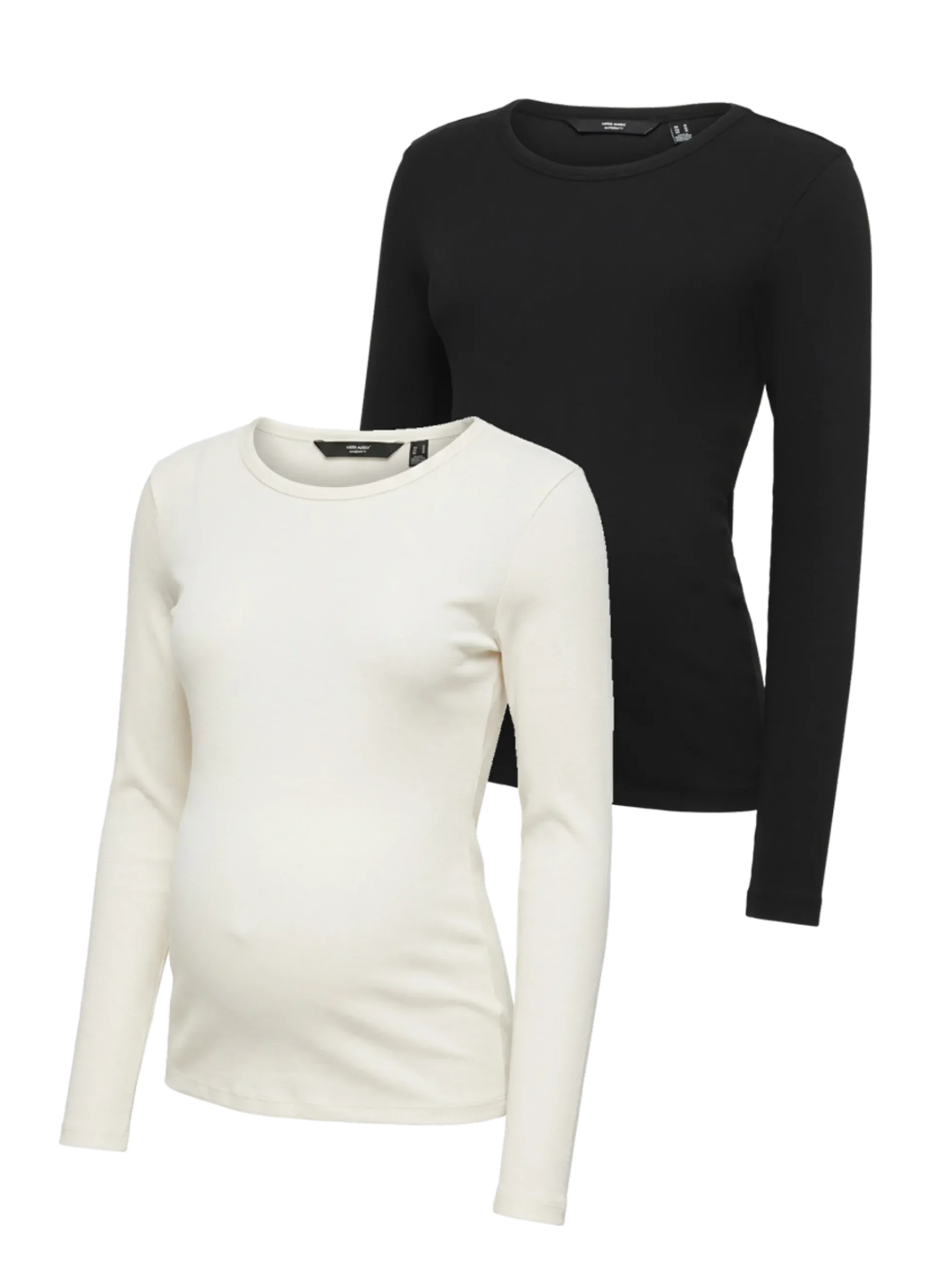 Enger Schnitt Rundhals T-Shirt
