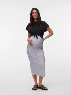 Hohe Taille Langer Rock