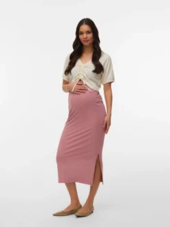 Hohe Taille Langer Rock