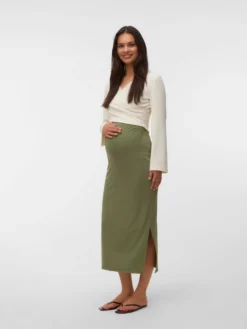 Hohe Taille Langer Rock