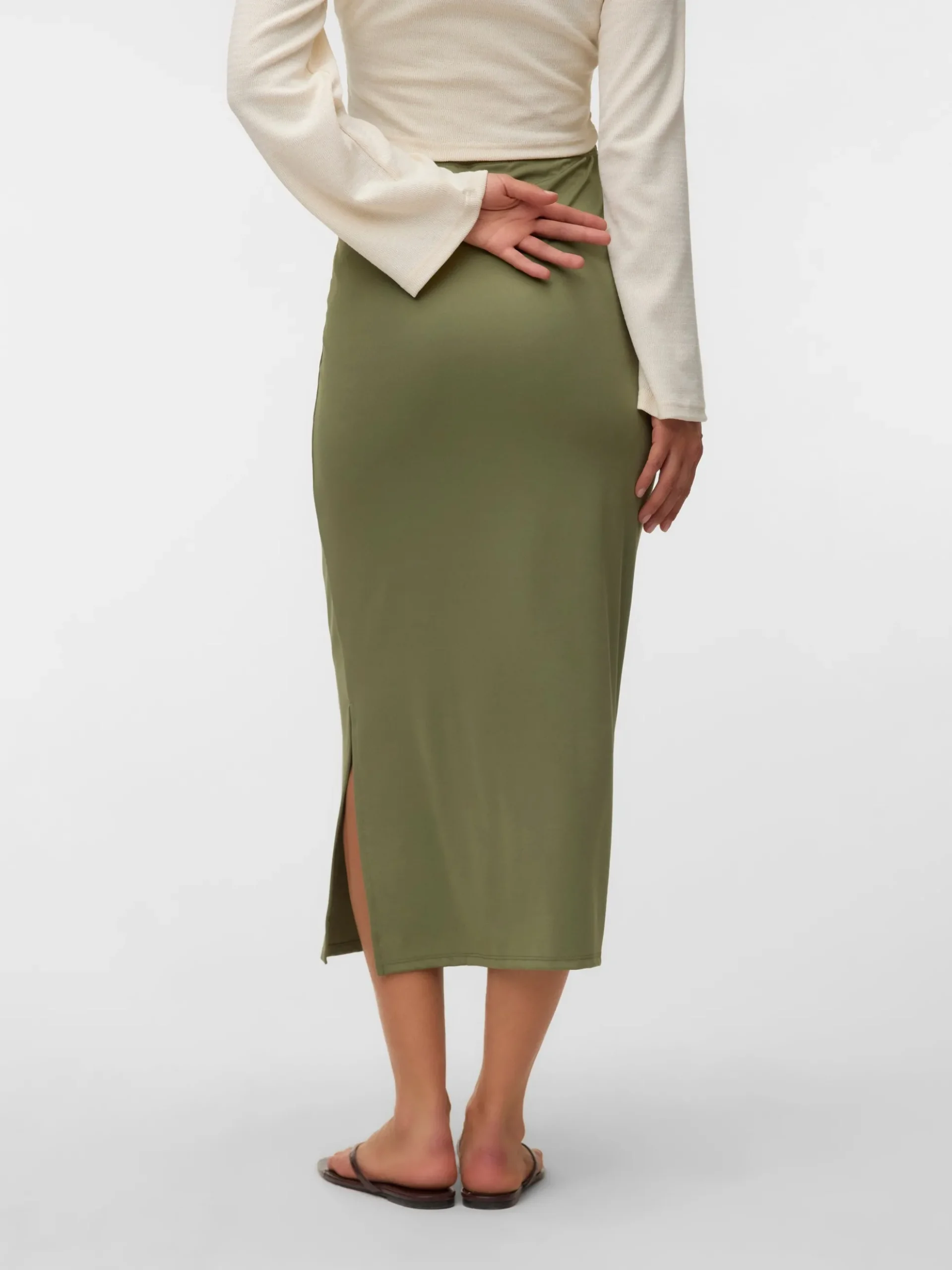 Hohe Taille Langer Rock