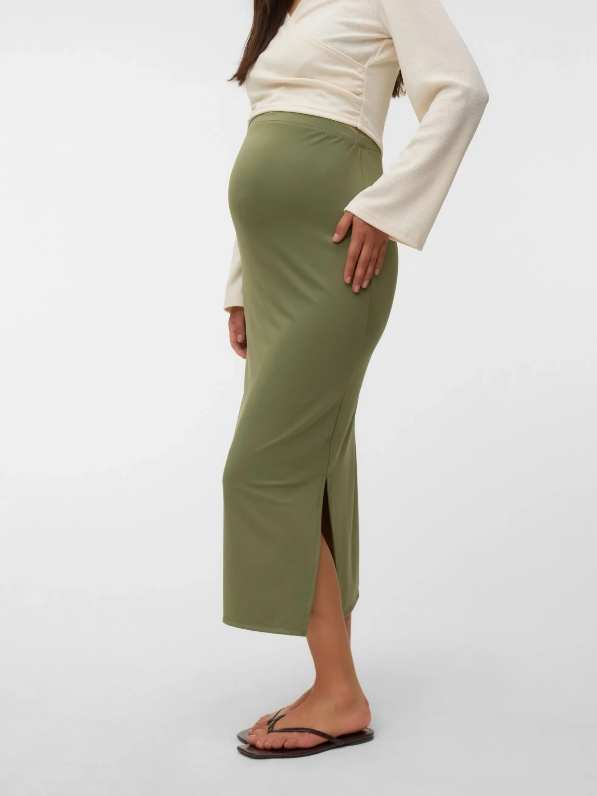 Hohe Taille Langer Rock