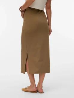 Hohe Taille Langer Rock