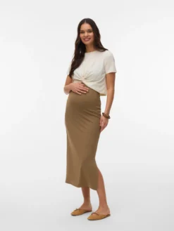 Hohe Taille Langer Rock