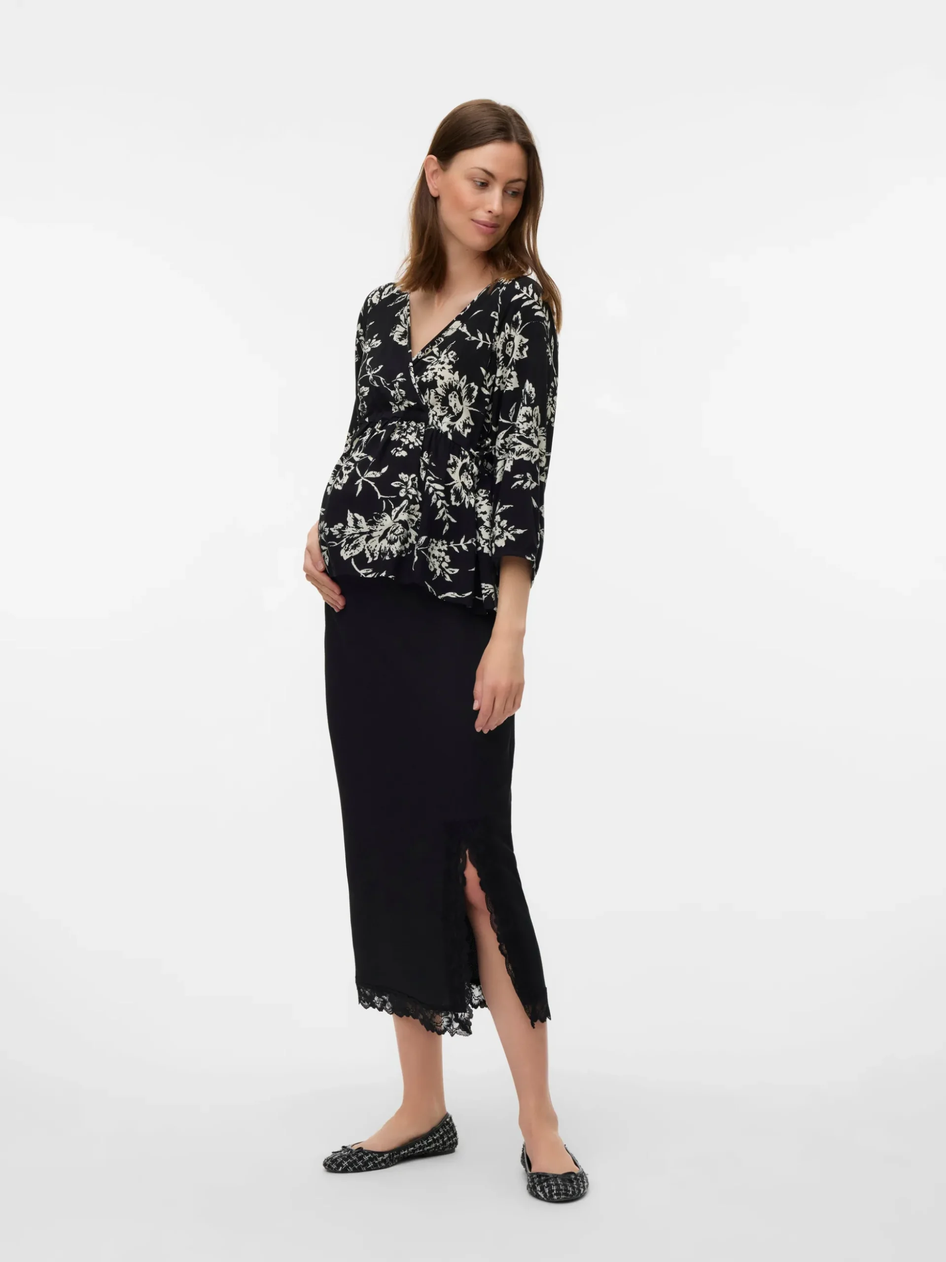 Hohe Taille Midirock