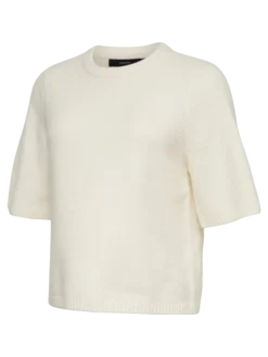 Locker geschnitten Rundhals Pullover