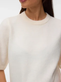 Locker geschnitten Rundhals Pullover