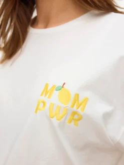 Locker geschnitten U-Ausschnitt T-Shirt