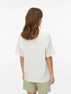 Locker geschnitten U-Ausschnitt T-Shirt