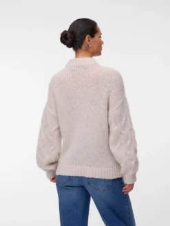 Normal geschnitten Hoch geschlossen Pullover