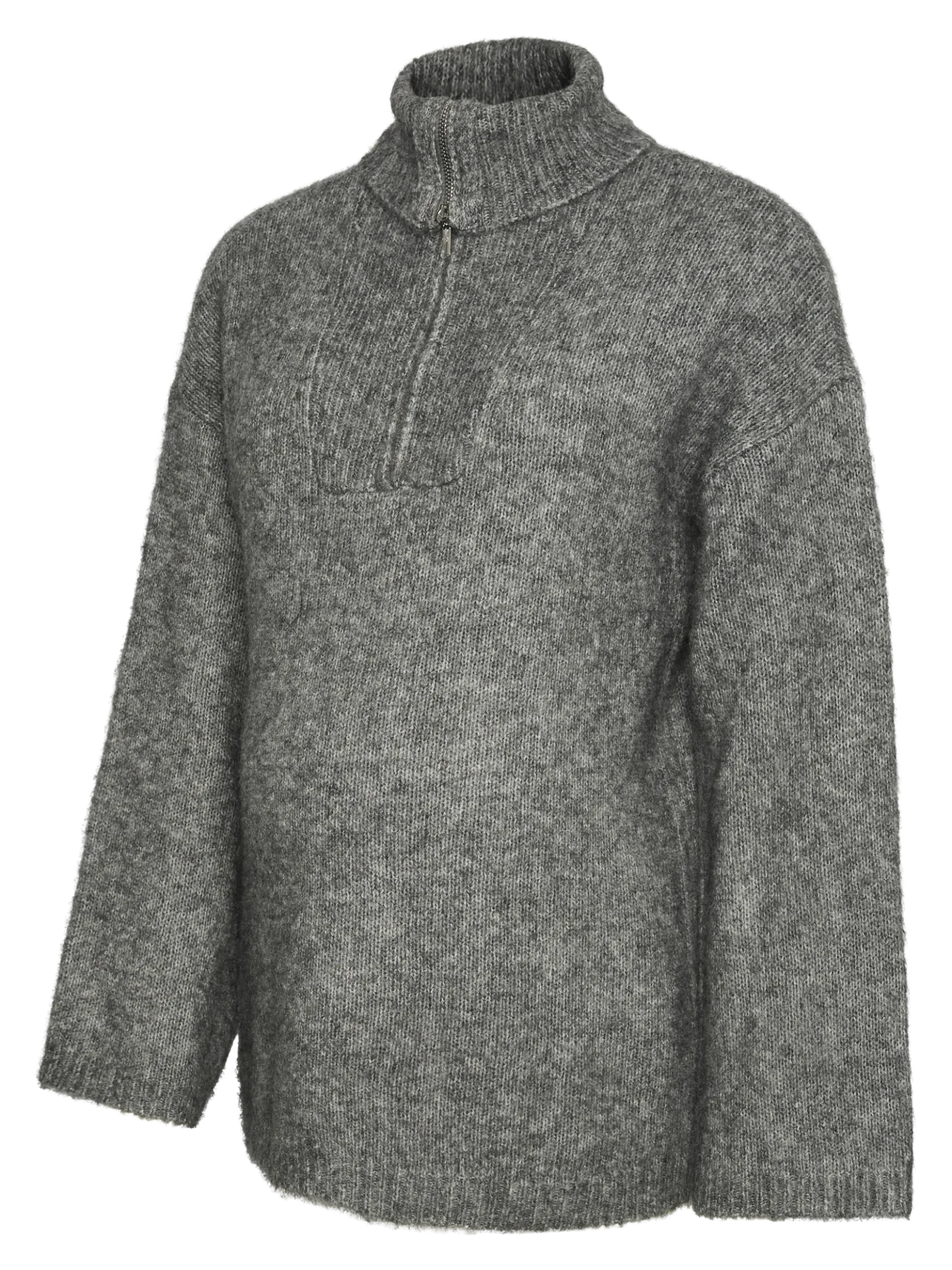 Normal geschnitten Hoch geschlossen Pullover