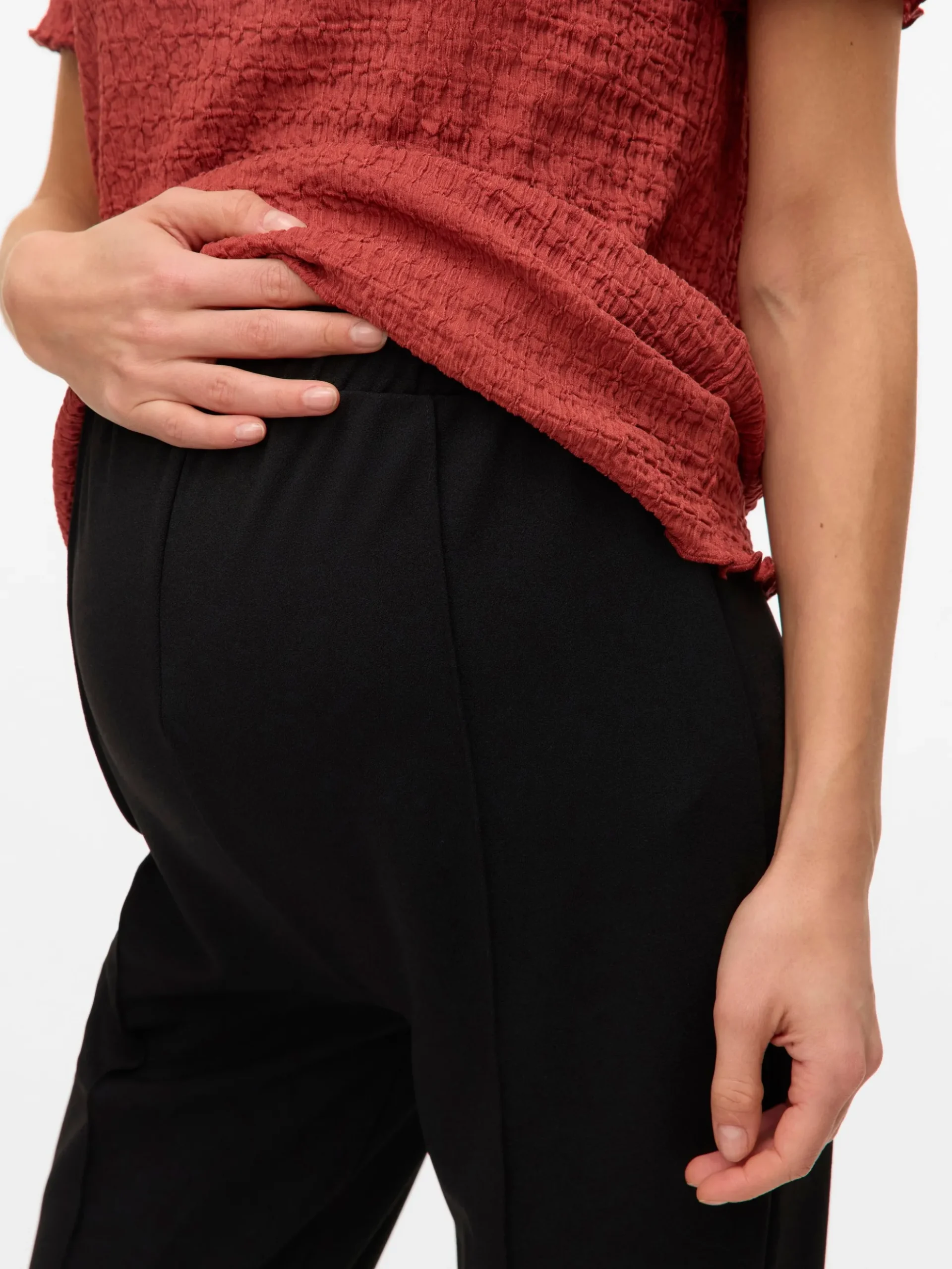 Normal geschnitten Hohe Taille Hose