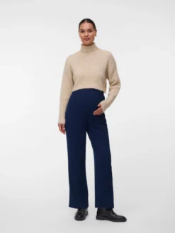 Normal geschnitten Hohe Taille Hose