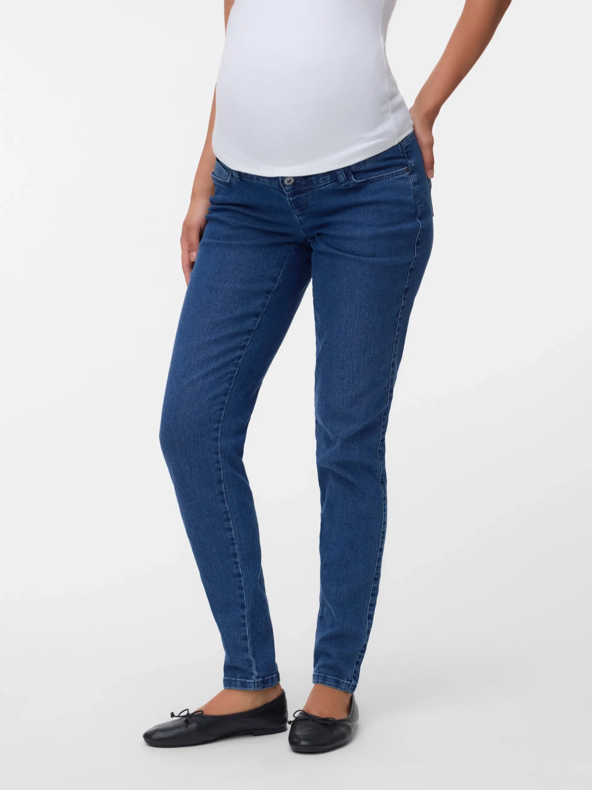 Normal geschnitten Mittlere Taille Jeans