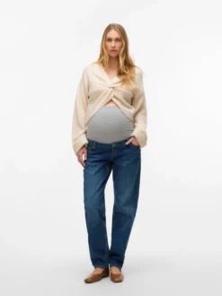Normal geschnitten Mittlere Taille Jeans