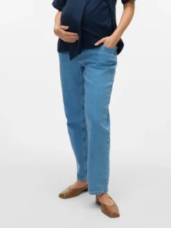 Normal geschnitten Mittlere Taille Jeans
