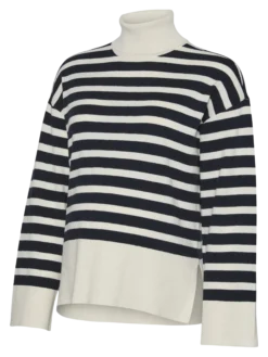 Normal geschnitten Rollkragen Pullover