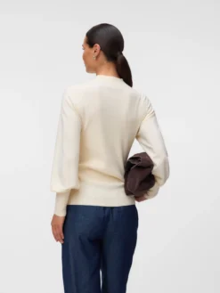 Normal geschnitten Rundhals Pullover