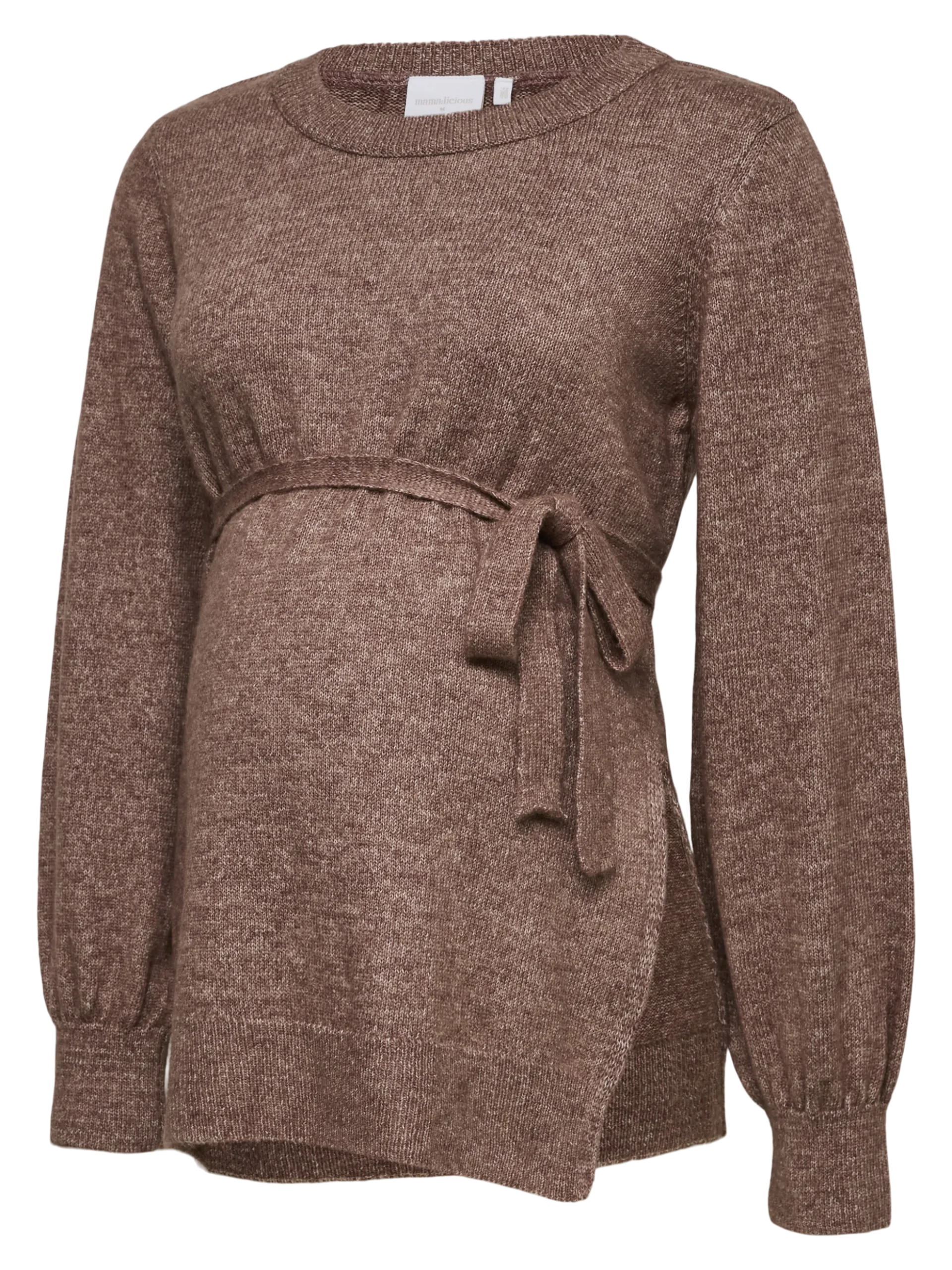Normal geschnitten Rundhals Pullover