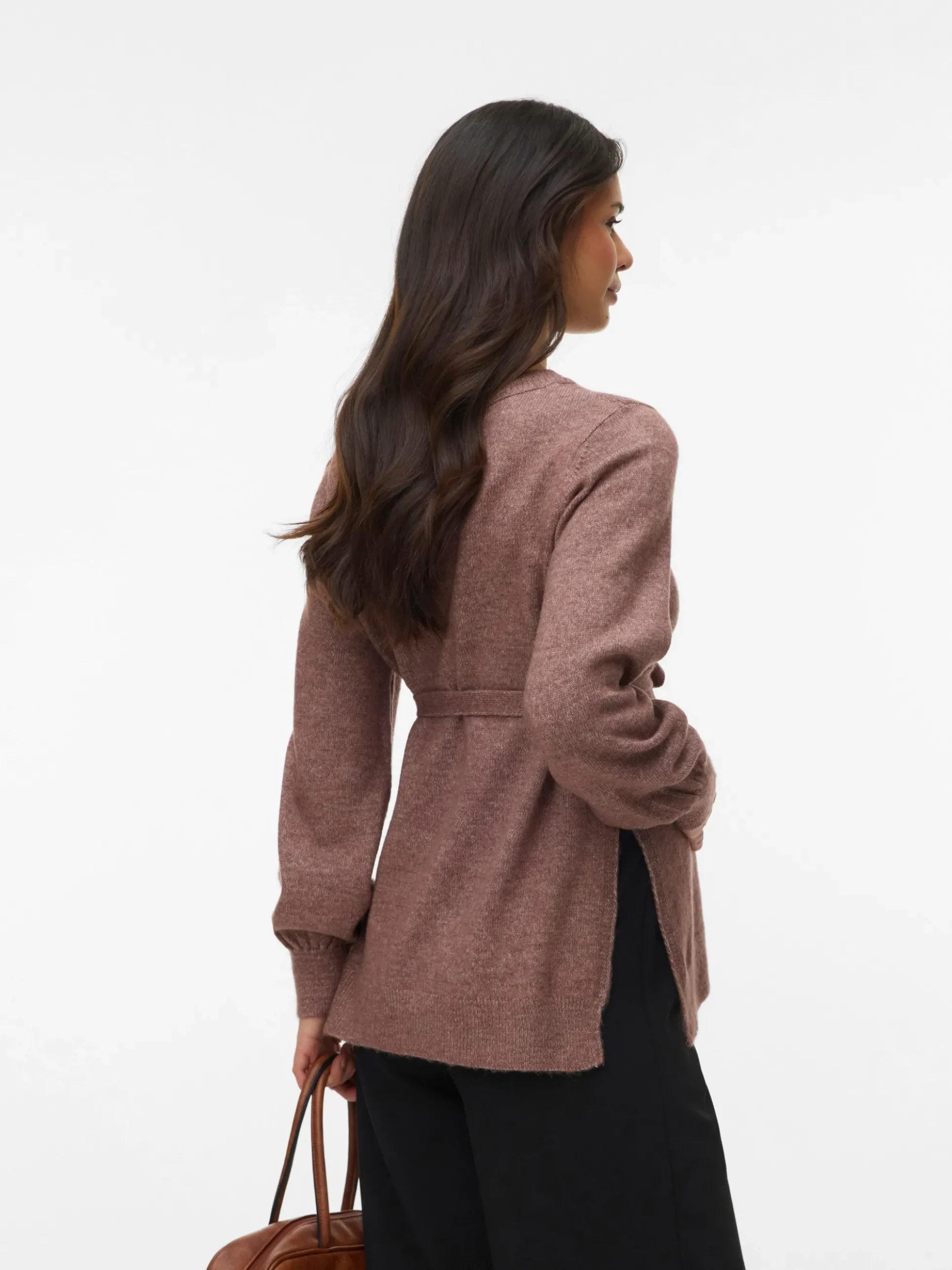 Normal geschnitten Rundhals Pullover