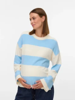 Normal geschnitten Rundhals Pullover