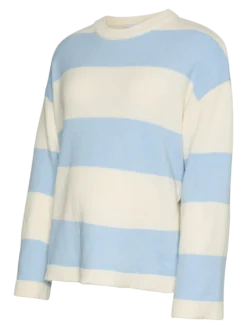 Normal geschnitten Rundhals Pullover