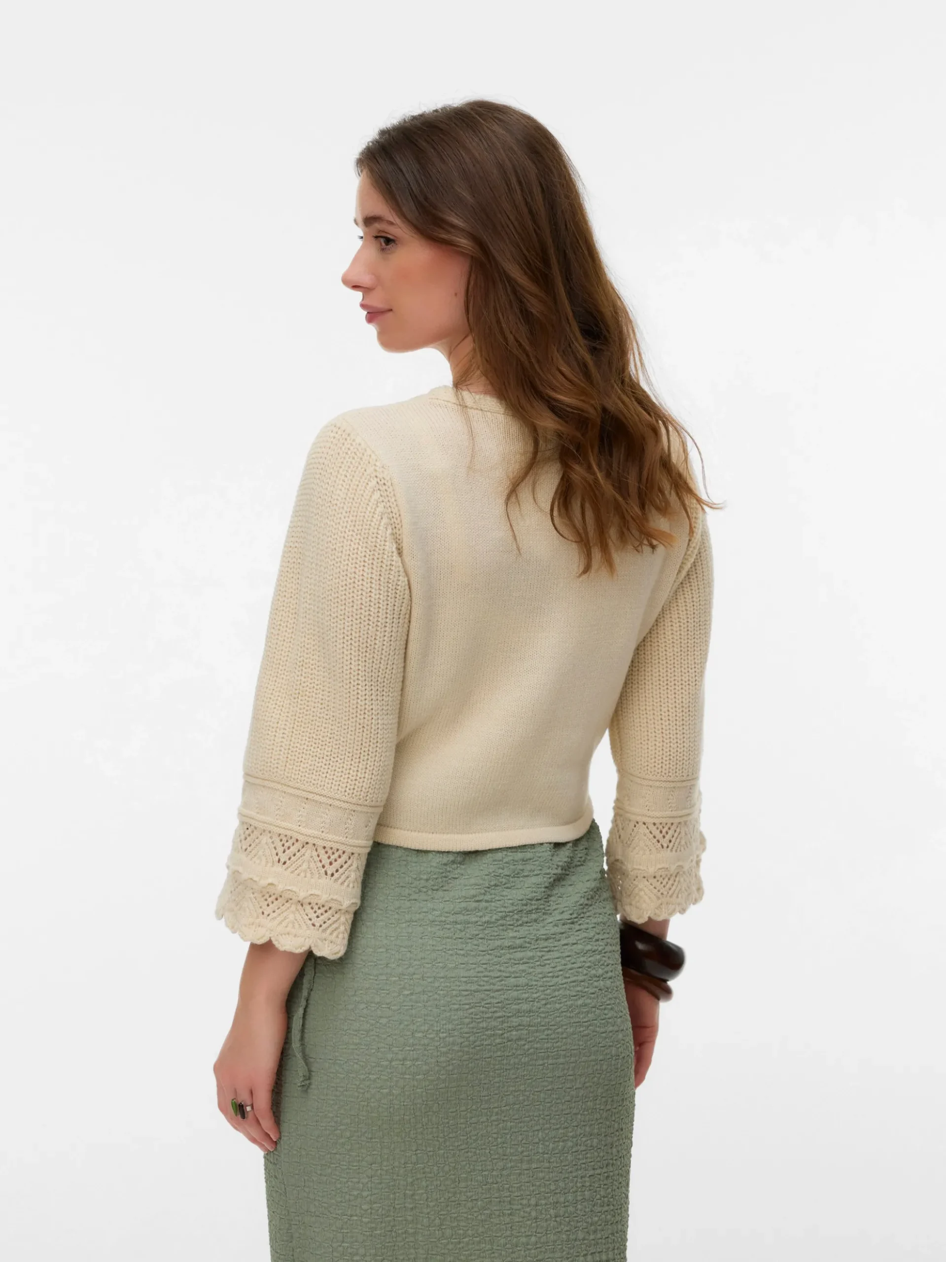 Normal geschnitten Rundhals Pullover