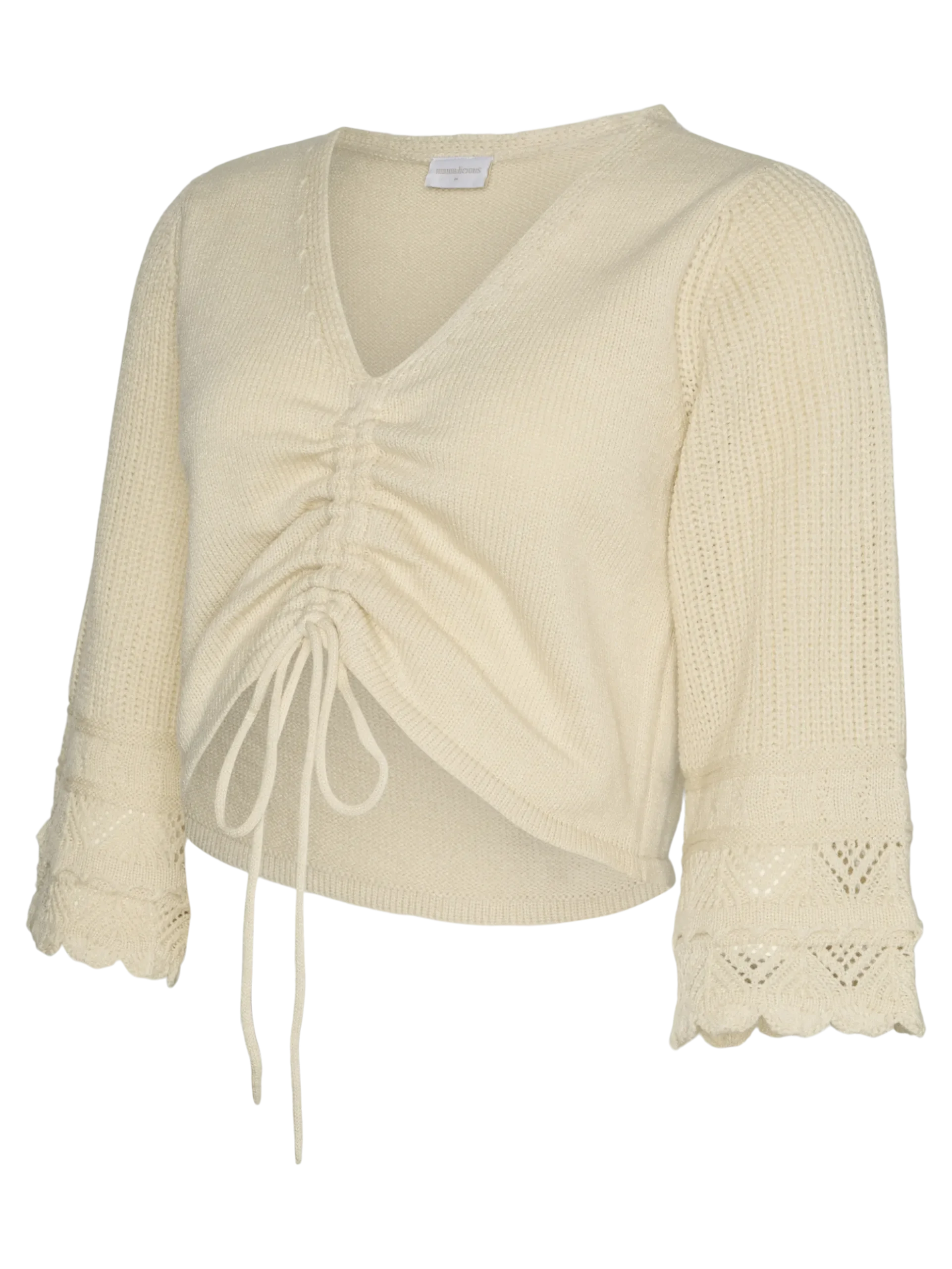 Normal geschnitten Rundhals Pullover