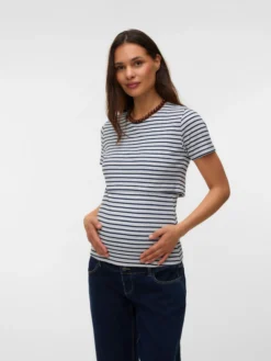 Normal geschnitten Rundhals T-Shirt